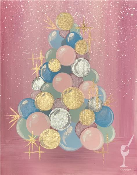 Pastel Ornament Tree! ADD GLITTER & A CANDLE!