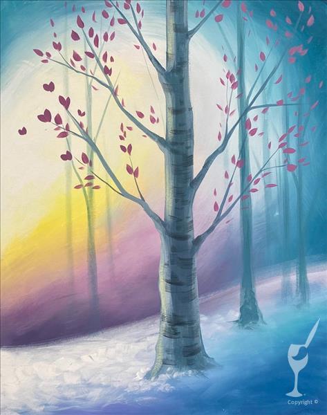 Winter Birch Forest *Add a DIY Winter Candle