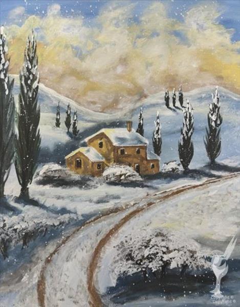 Winter in Italy(pre-sketched)