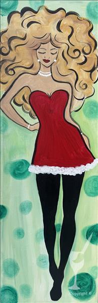 Sip N Paint DIVA Time with CHRISTMAS SUGA