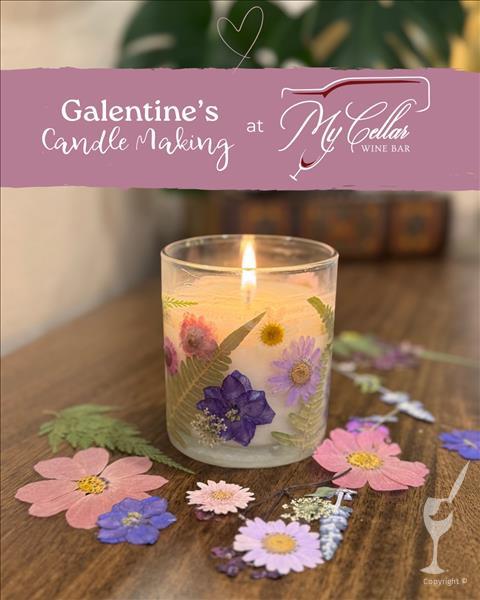 Floral Candle Making AT MY CELLAR WINE BAR!
