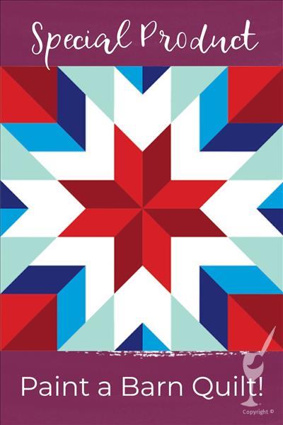 Painting Barn Quilt Block