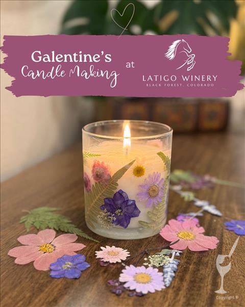 Galentine’s Floral Candles AT LATIGO WINERY!