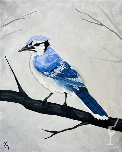 NATIONAL DRAW A BIRD DAY! BLUE JAY!