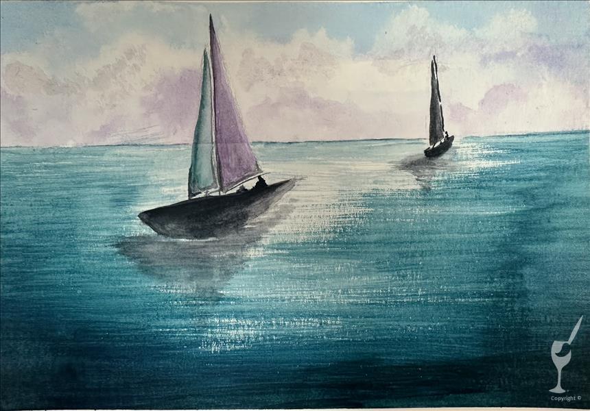 WATERCOLOR EVENT! Classic Sailboats