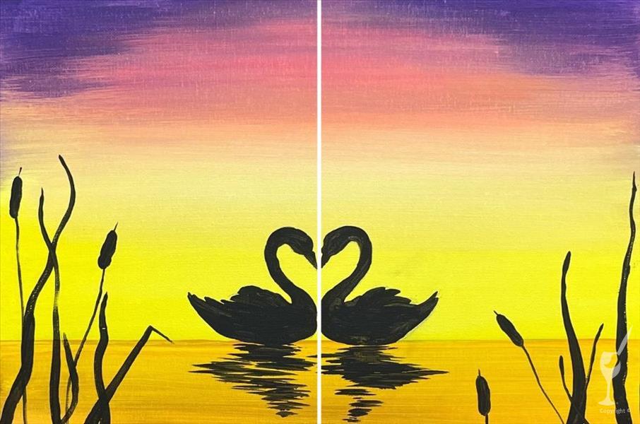 Black Swan Sunset - BOGO Half Off!