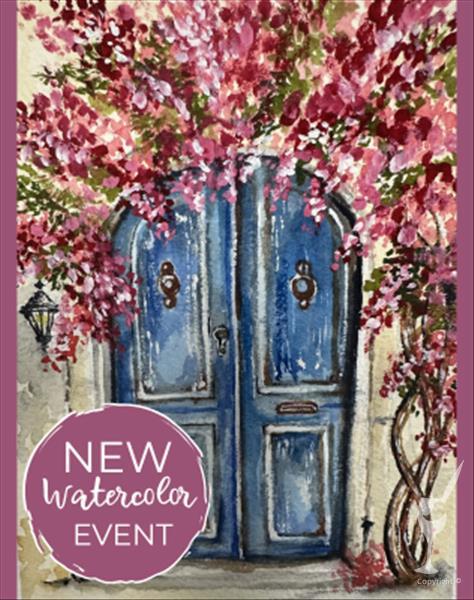 WATERCOLOR EVENT: Floral Tuscan Door