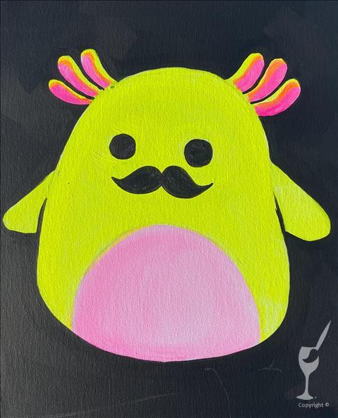 NEON SQUISHY CAMP: Mustachio