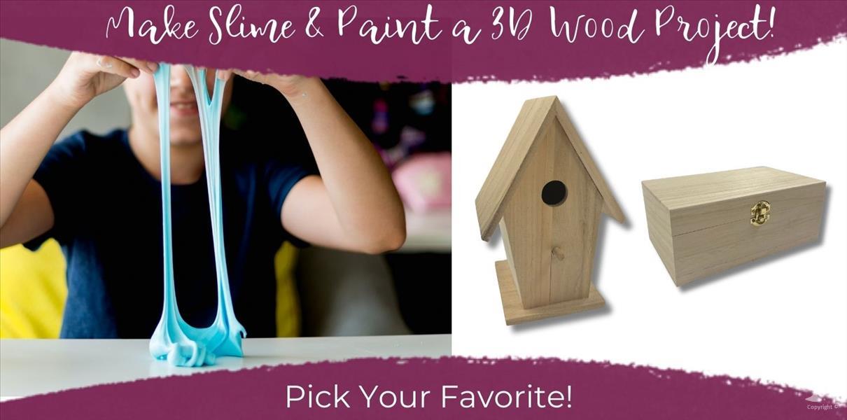 FAMILY DAY: Make Slime & Paint a 3D Project! (6+)