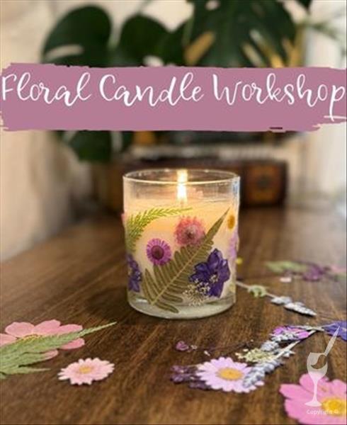 Floral Candle Making Workshop with Crystals