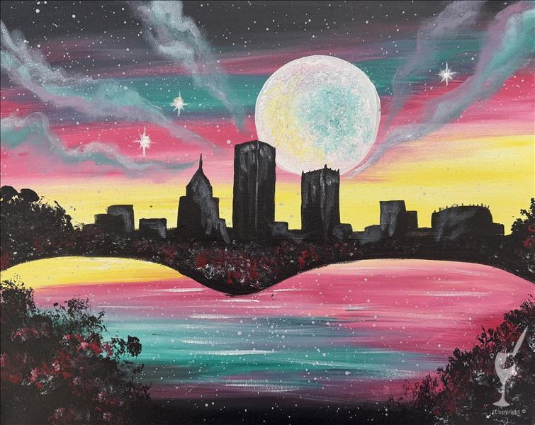 Neon Night in the Steel City (NEW ORIGINAL ART!)