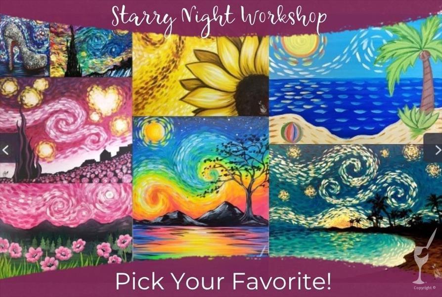Starry Night Workshop - Pick Your Favorite!