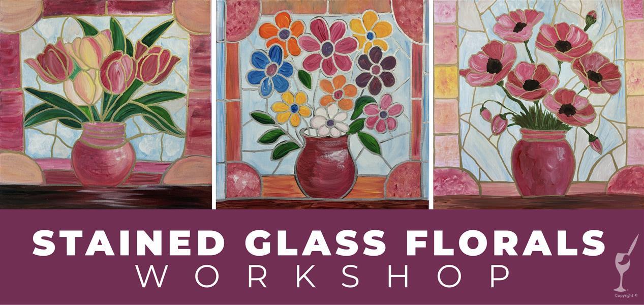 Stained Glass Florals Workshop | Glass of Wine Inc