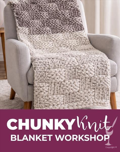 Basket Weave Chunky Blanket Intermediate