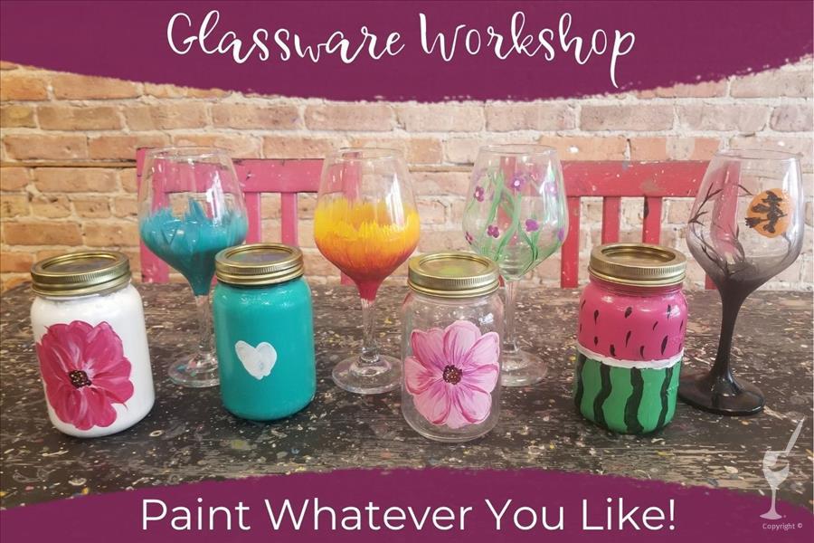 Wine Down Wednesday- Glass/Mason Jar Painting