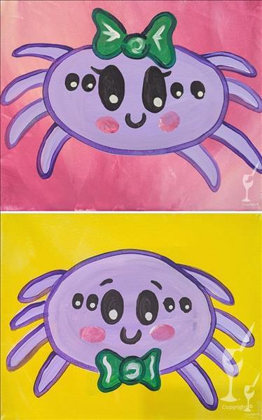Family Art Fun! Spider Cuties! Add glitter/gems $5