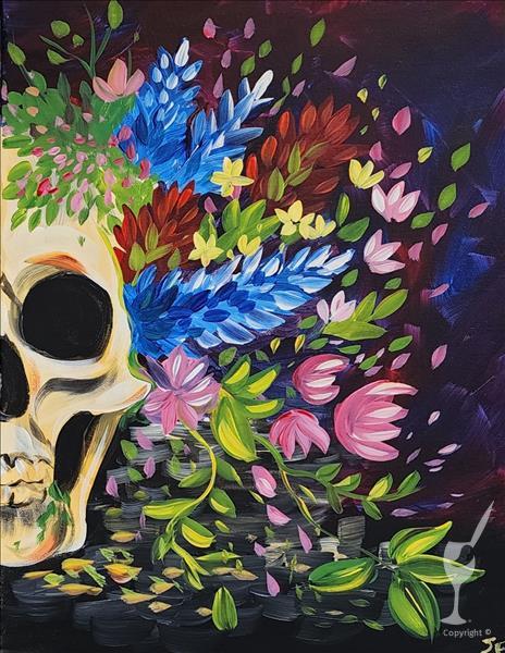 Skull Fire & Blooms