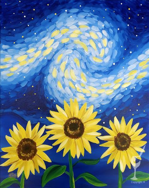 BOGO 50% OFF | Starry Sunflower Night
