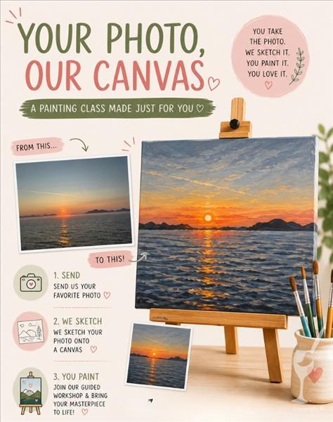 NEW Workshop! Paint YOUR Captured Photo (18+)