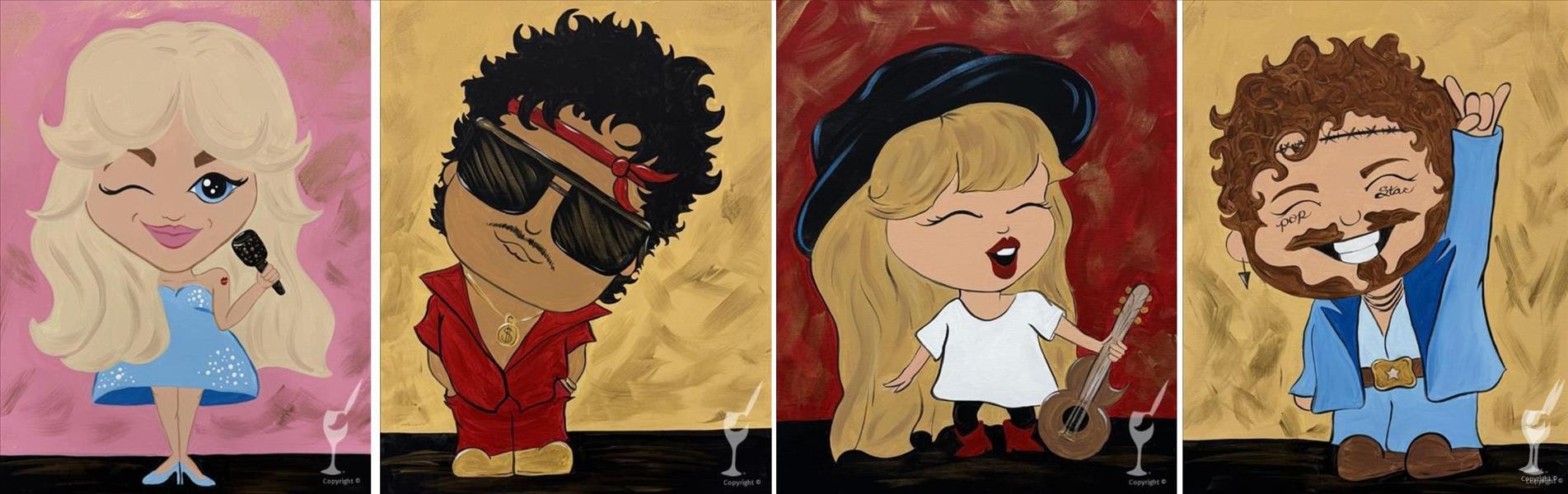 Pop Caricatures - Set (Pick One)(15+)