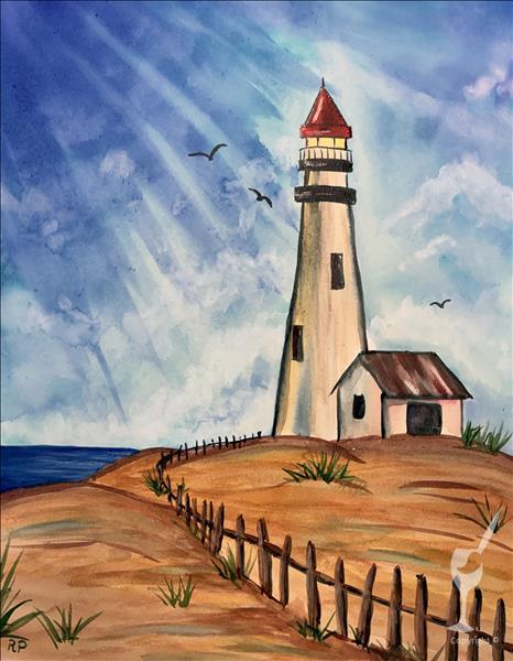 Watercolor Wonderland! Afternoon at the Lighthouse
