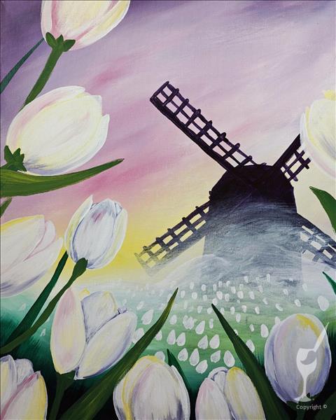 Misty Morning Tulips