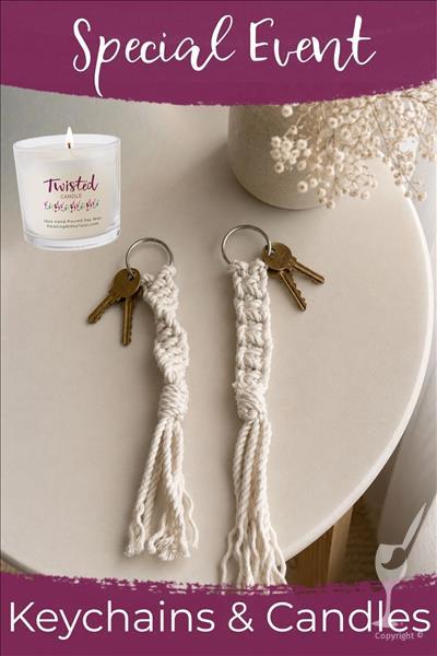 Wacky Wednesday: Macrame Key Chains & Candles