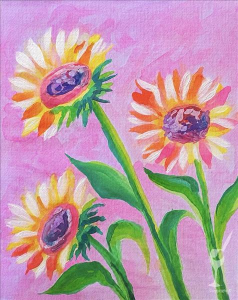 Great For Beginners! Vibrant Sunflower Trio