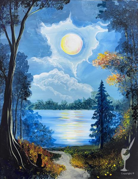 Moonlit Lakeside