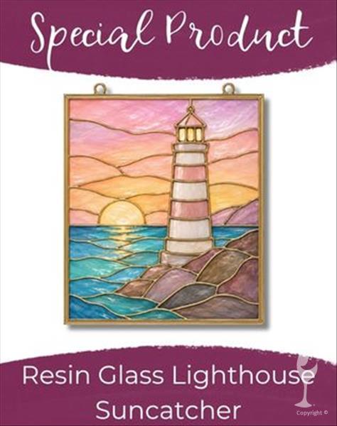 Lighthouse Stained Glass Workshop 12"