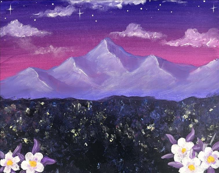 Columbines at Dusk | First Drink Included!