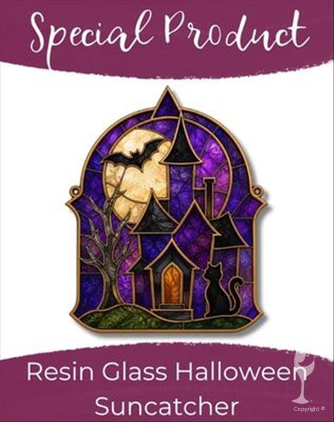 Haunted House Glass & Resin