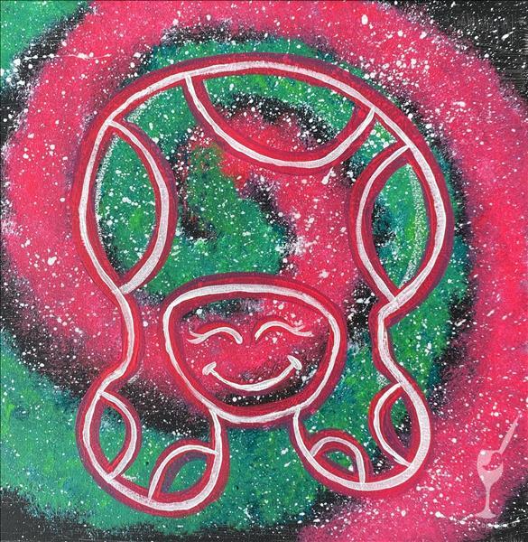 Family Art Fun! Glow Galaxy Mushroom!