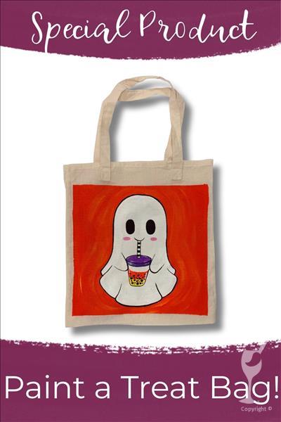 Paint a Trick-or-Treat Bag! | Boba Ghosts! (7+)