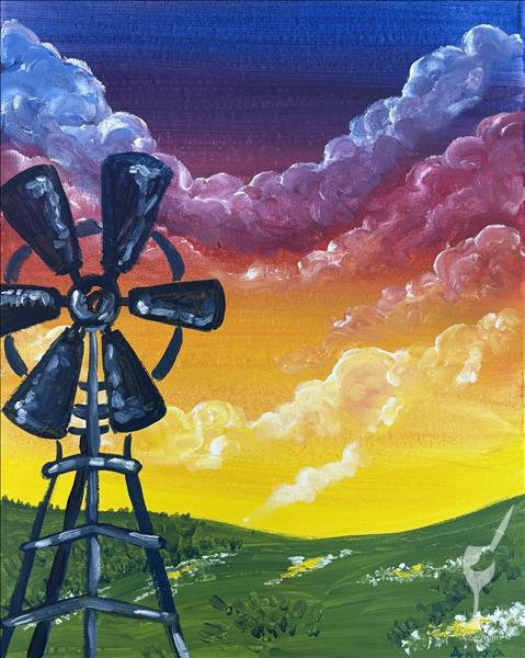 Windmill Sunset
