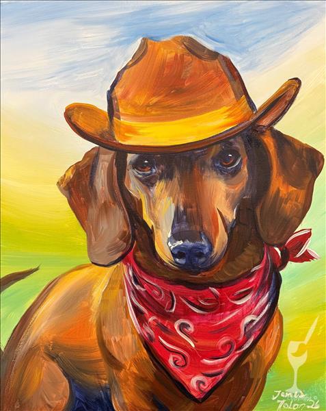 Paint Your Pet Cowboy Style