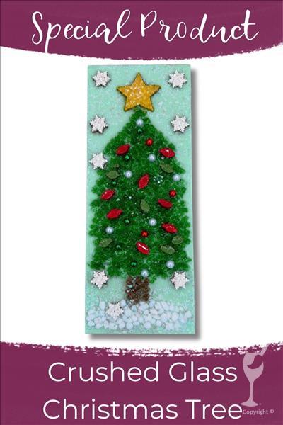 Crushed Glass & Mixed Media Trees