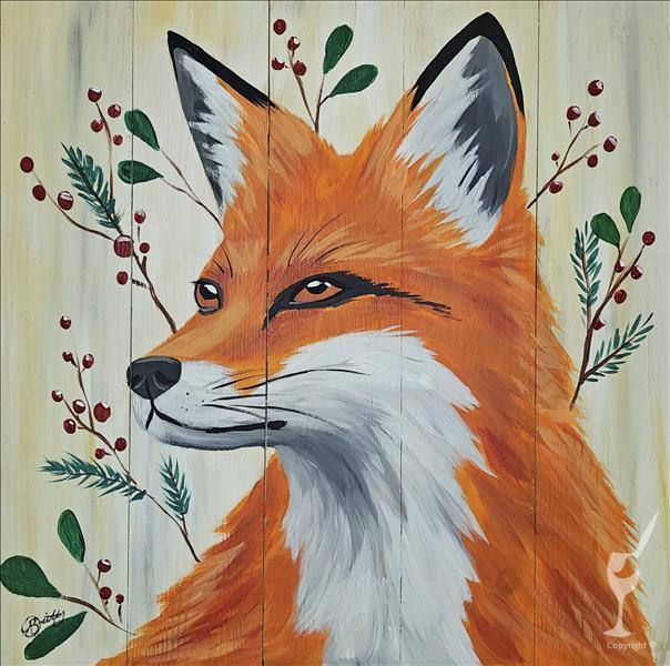 Afternoon Class- Vintage Holiday Fox