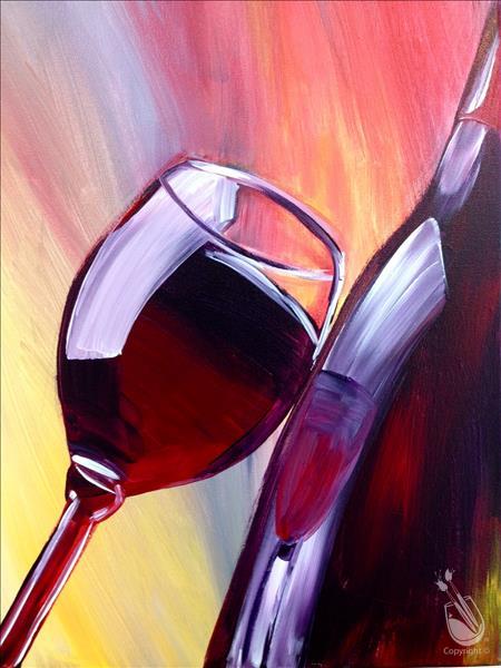 How to Paint Red Wine | + 1/2 Price Bottle Wine!