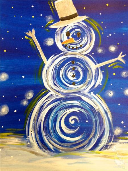 How to Paint JUST ADDED! Neon Snowman (All Ages)
