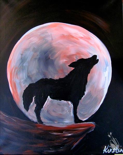 Night Wolf | 1.5 Hour Painting