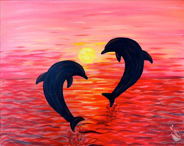 How to Paint Wild Life Wednesday - Dolphin Dance