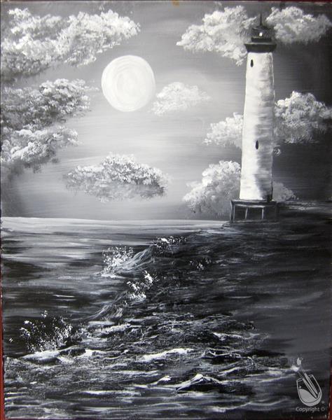 MOONLIT LIGHTHOUSE *ADD DIY CANDLE