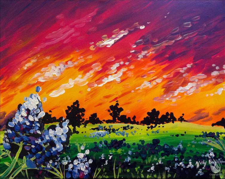 Bluebonnet Sunset