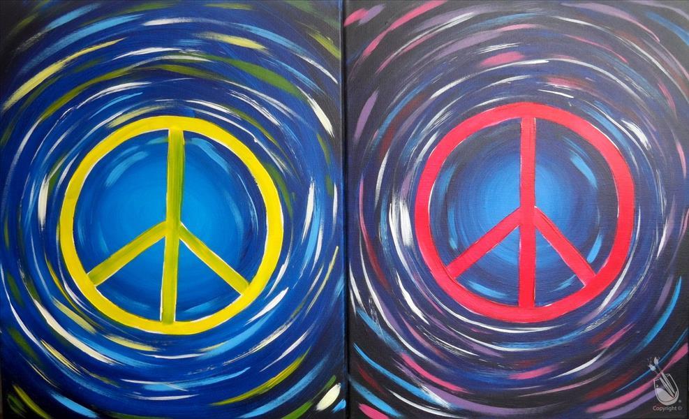 Neon Peace Sign - Pick Your Favorite Colors!