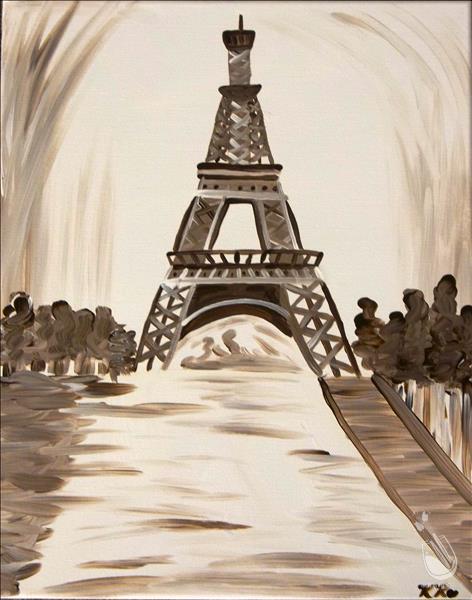 Sepia Eiffel Tower