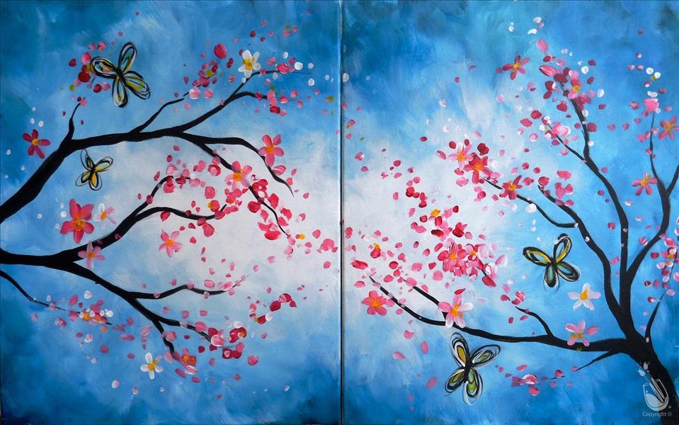 Blooming Flowers with Acrylics & Antics, 05/12/2024 - Paint Nite