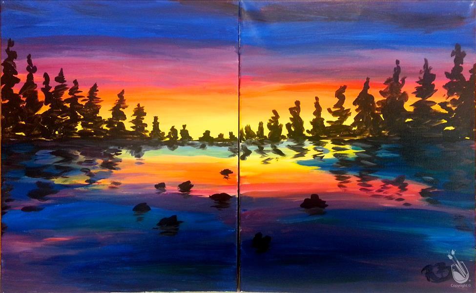 Date/Bff Night Lake Sunset - Set