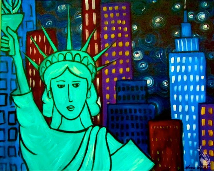 KIDS CAMP: Lady Liberty at Night (Ages 7+)