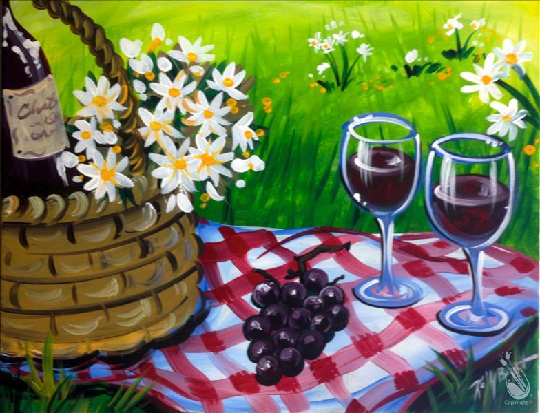 How to Paint Wine Down Wednesday - Perfect Picnic